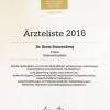 Dr. Sonnenberg als TOP Mediziner 2016 ausgezeichnet